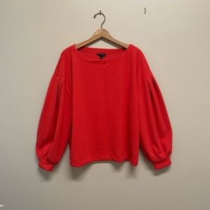New Banana Republic Long Sleeve Red Top